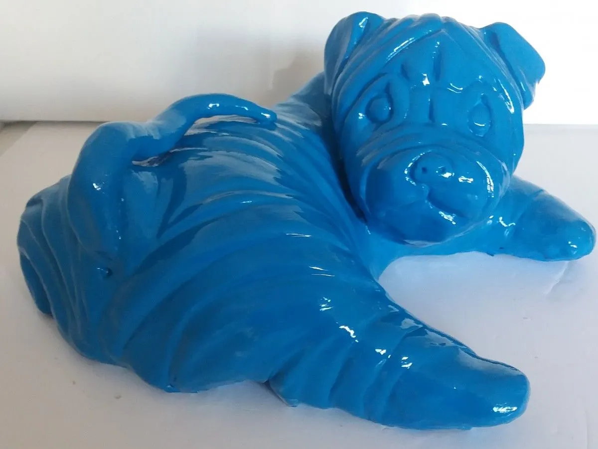 Chien bleu, œuvre de Elisabeth Antunes