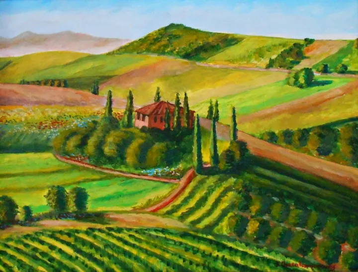 Spring in  Tuscany, œuvre de Konstantinos Charalampopoulos