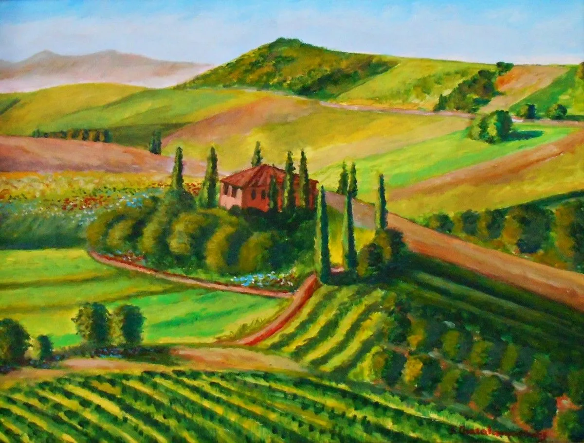 Spring in  Tuscany, œuvre de Konstantinos Charalampopoulos