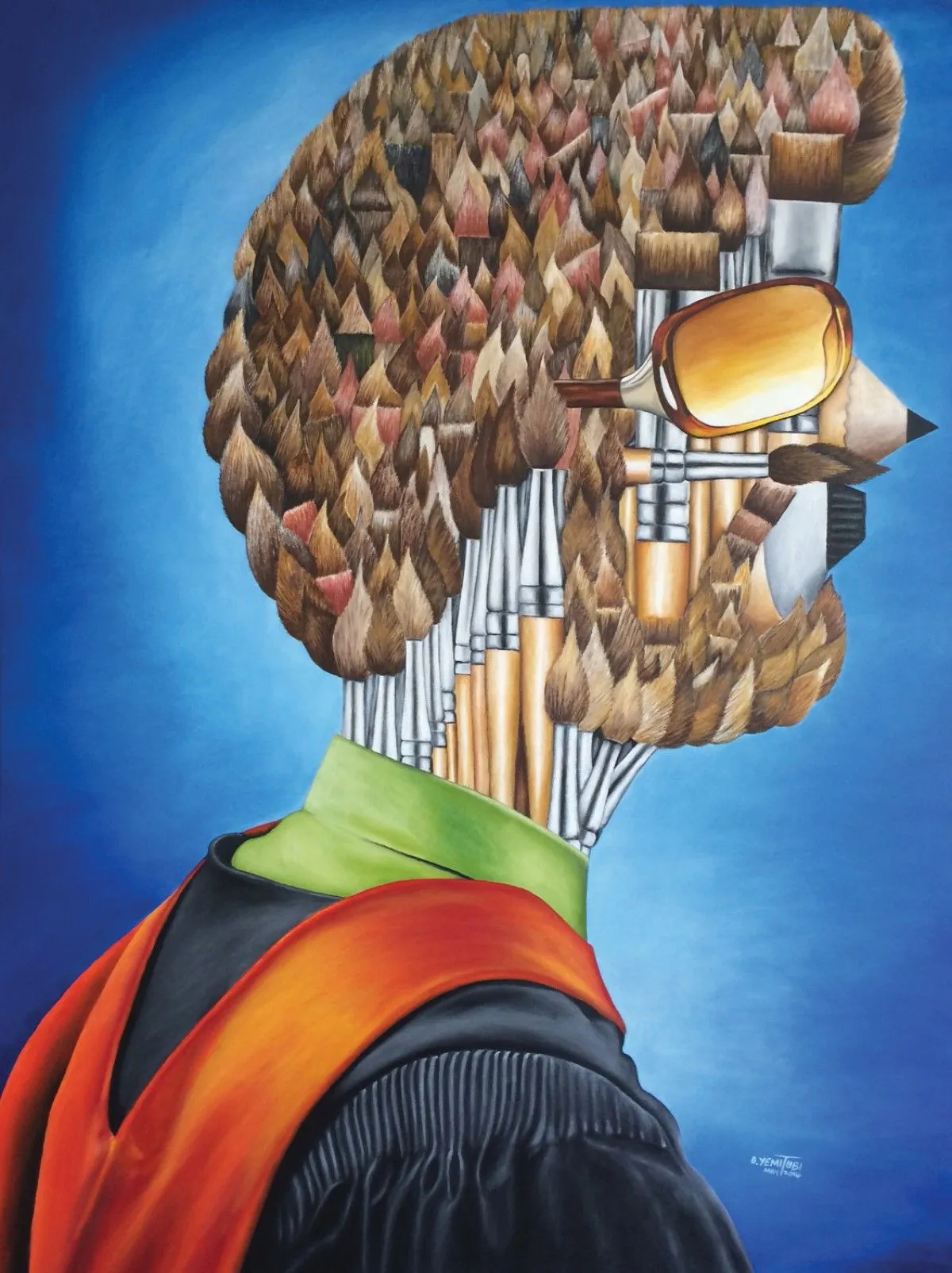 Portrait of an Artist, œuvre de O. Yemi Tubi
