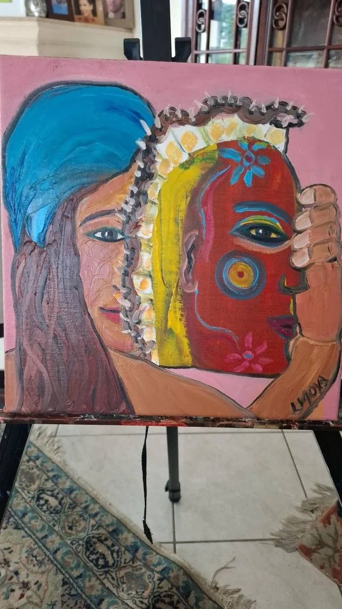 The cross, artwork by Ligia Moya