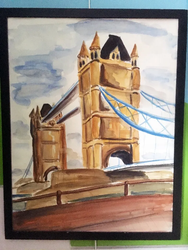 Tower bridge London, œuvre de Patrick Tubaro