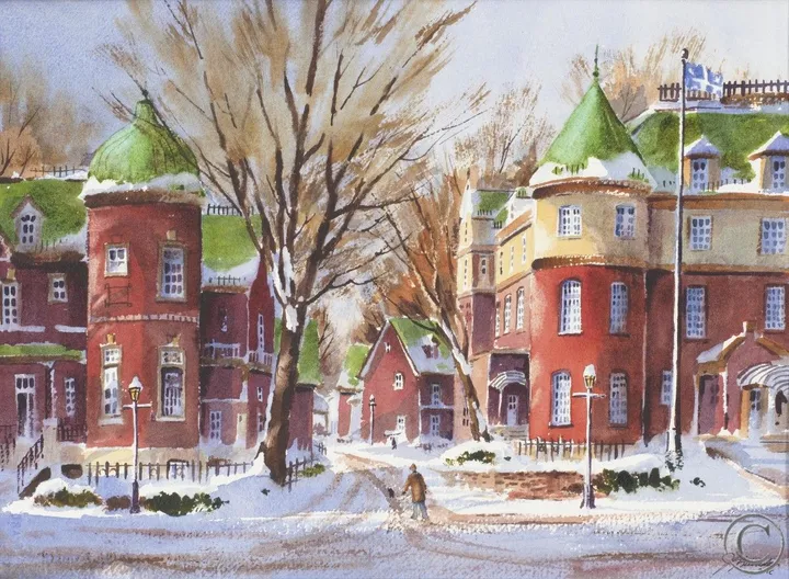 Manoir d'autrefois, artwork by Grand partage