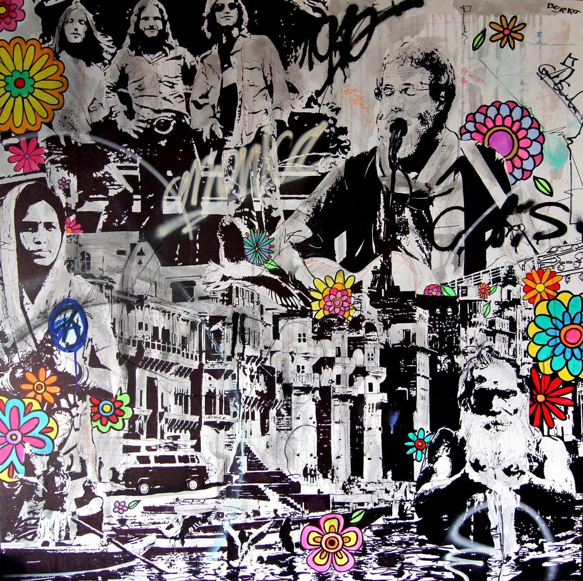 Benares - City, œuvre de Berko .