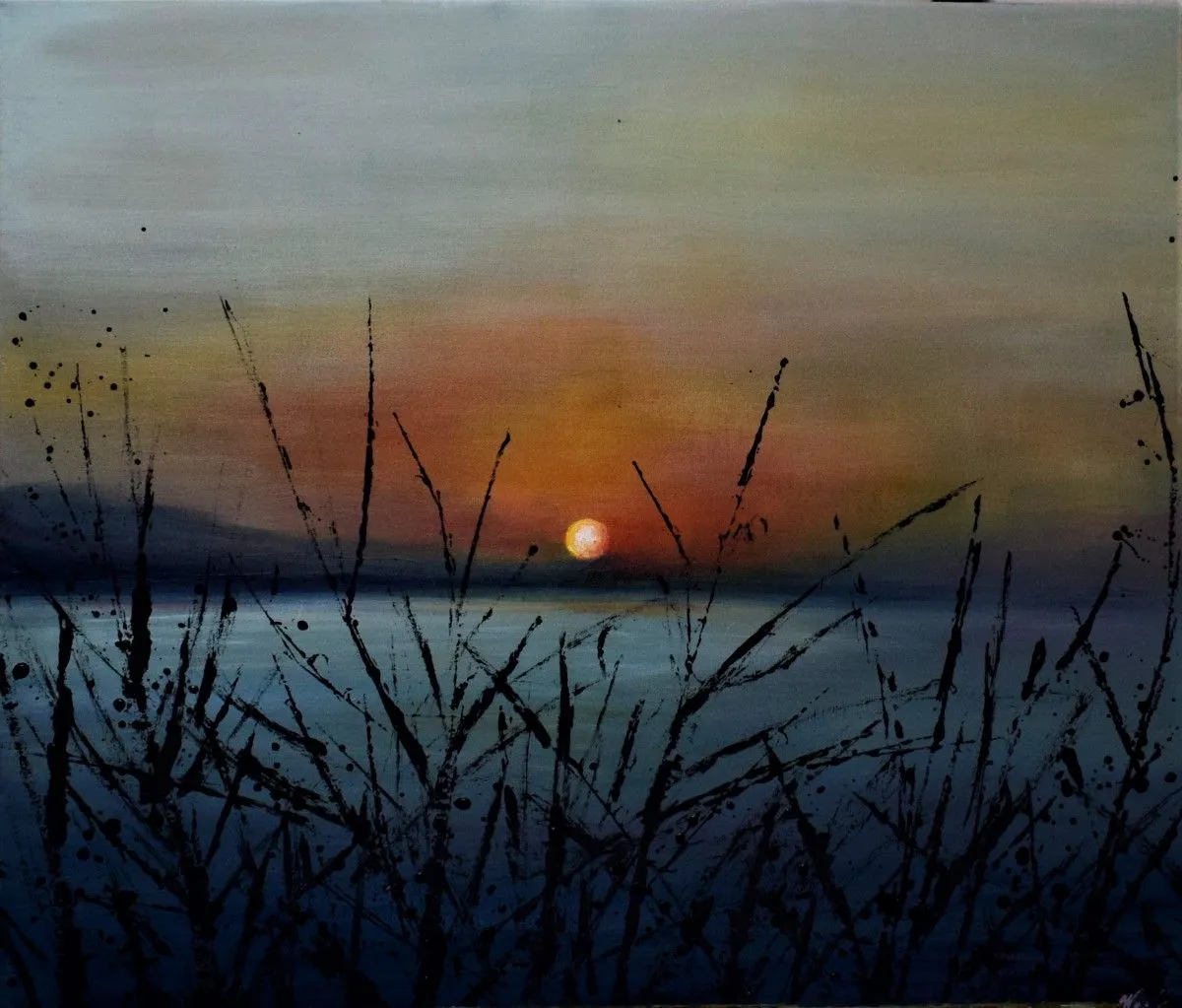 sunset, œuvre de Magdalena Wozniak-Melissourgaki