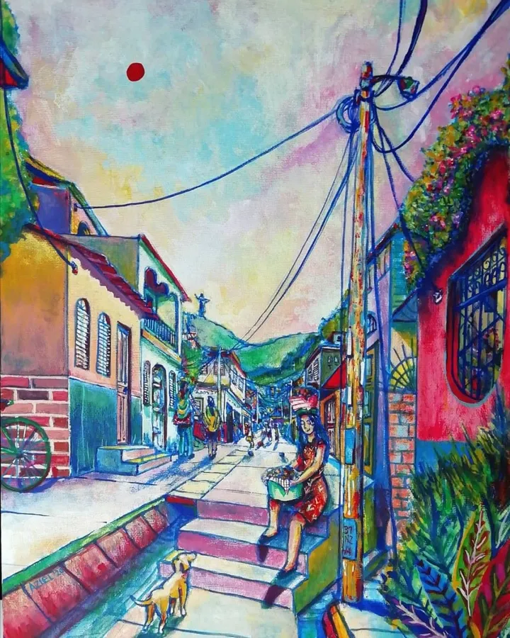 Pasajes de la Col. Nueva Era, œuvre de Aziel Barrientos