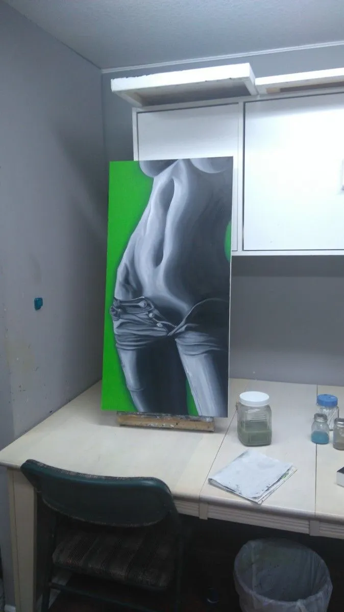 Ventre plat, artwork by Laurence Houle