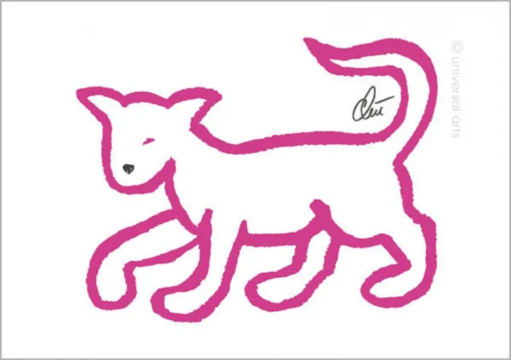 Jacqueline Ditt - Pink Cat, œuvre de Jacqueline Ditt