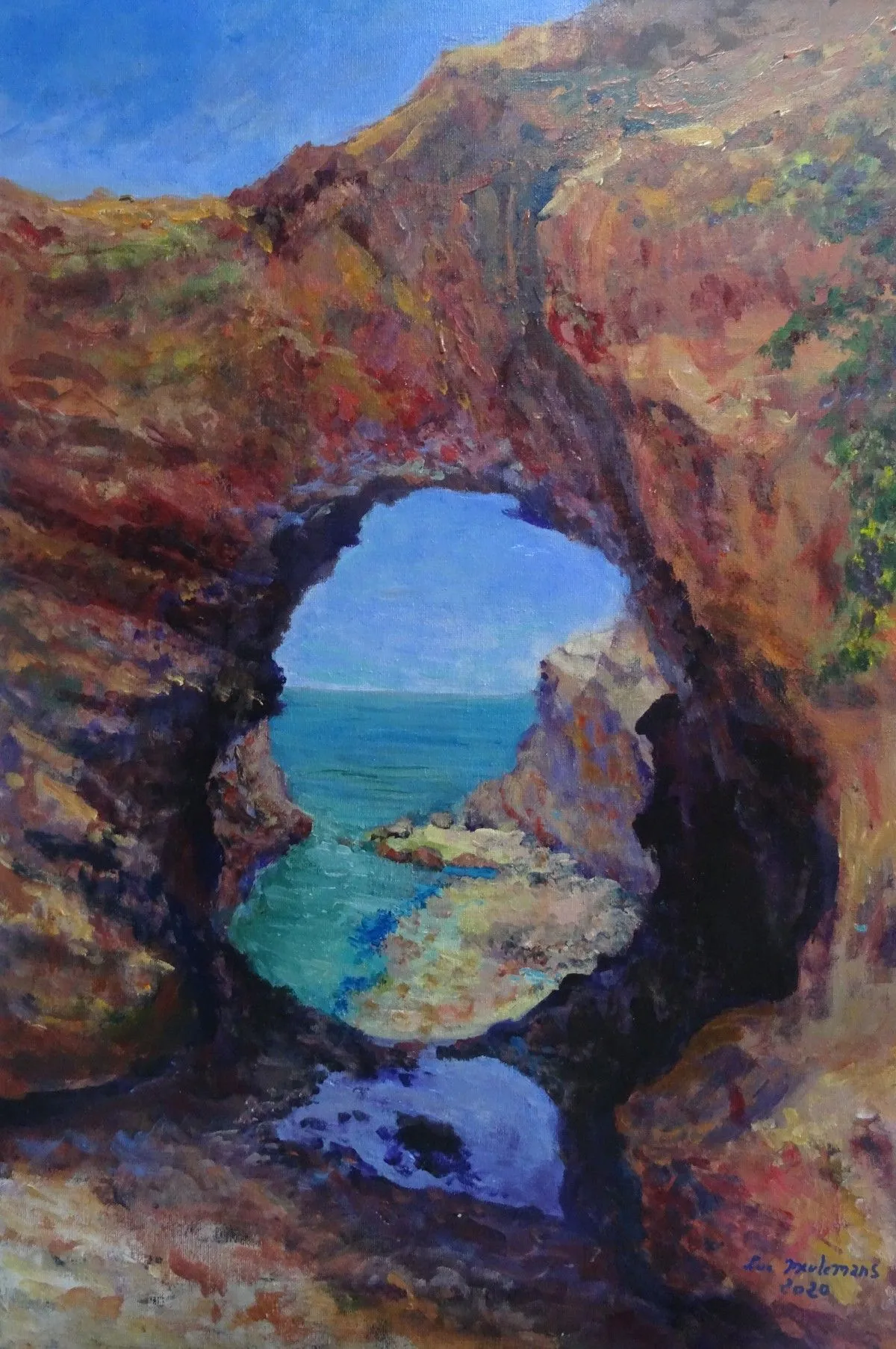 Great Ocean Road, Australia, artwork by Luc Meulemans