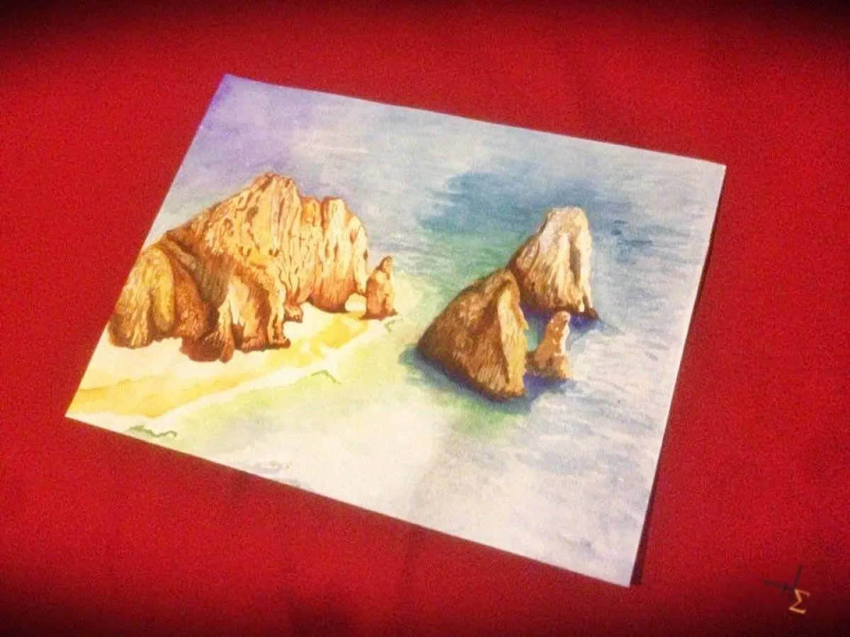 "the arch, cabo", artwork by Hector Estrada Olvera