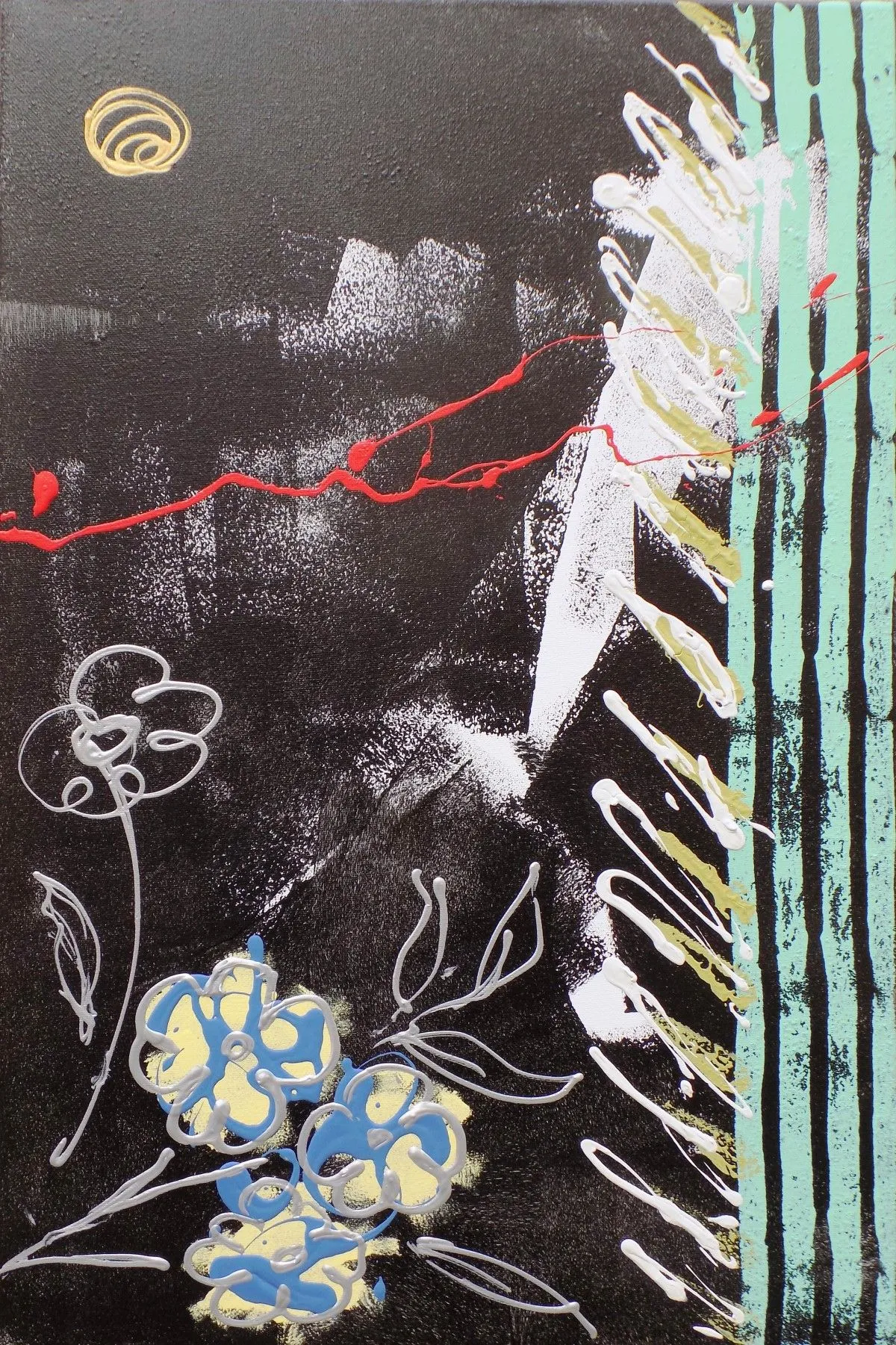 Flowers, artwork by Gabriel Angelo