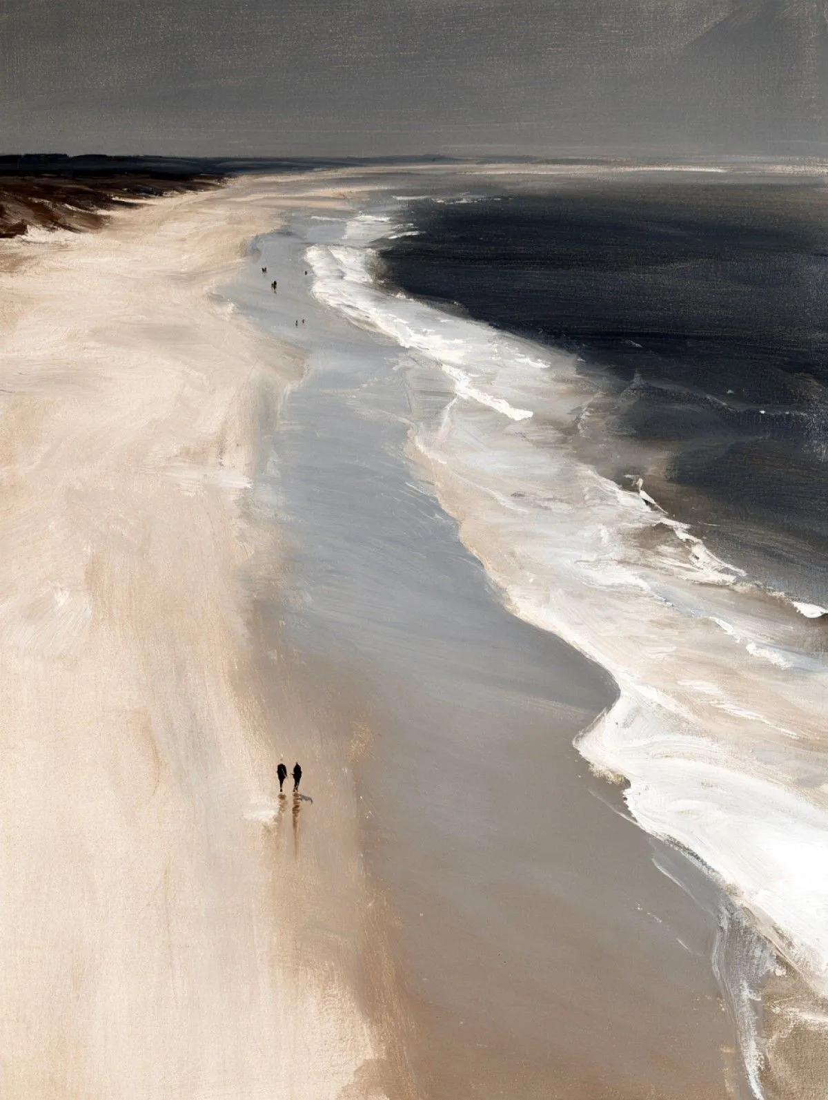 Flânerie près de l'ocean, artwork by ELIE _Del_Mar