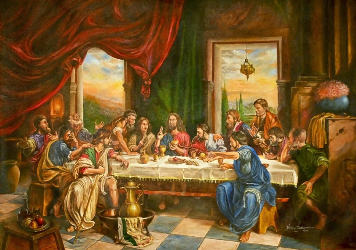 Last supper, artwork by Nuwan Thenuwara