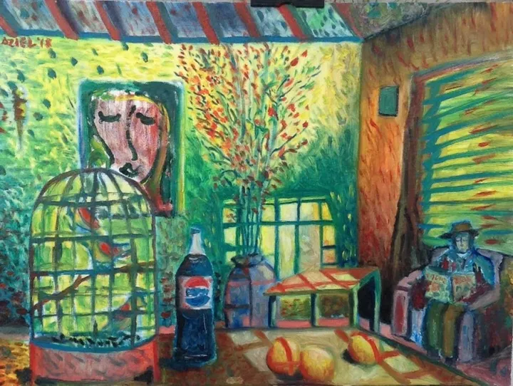 Pajarillos y Naranjas, œuvre de Aziel Barrientos