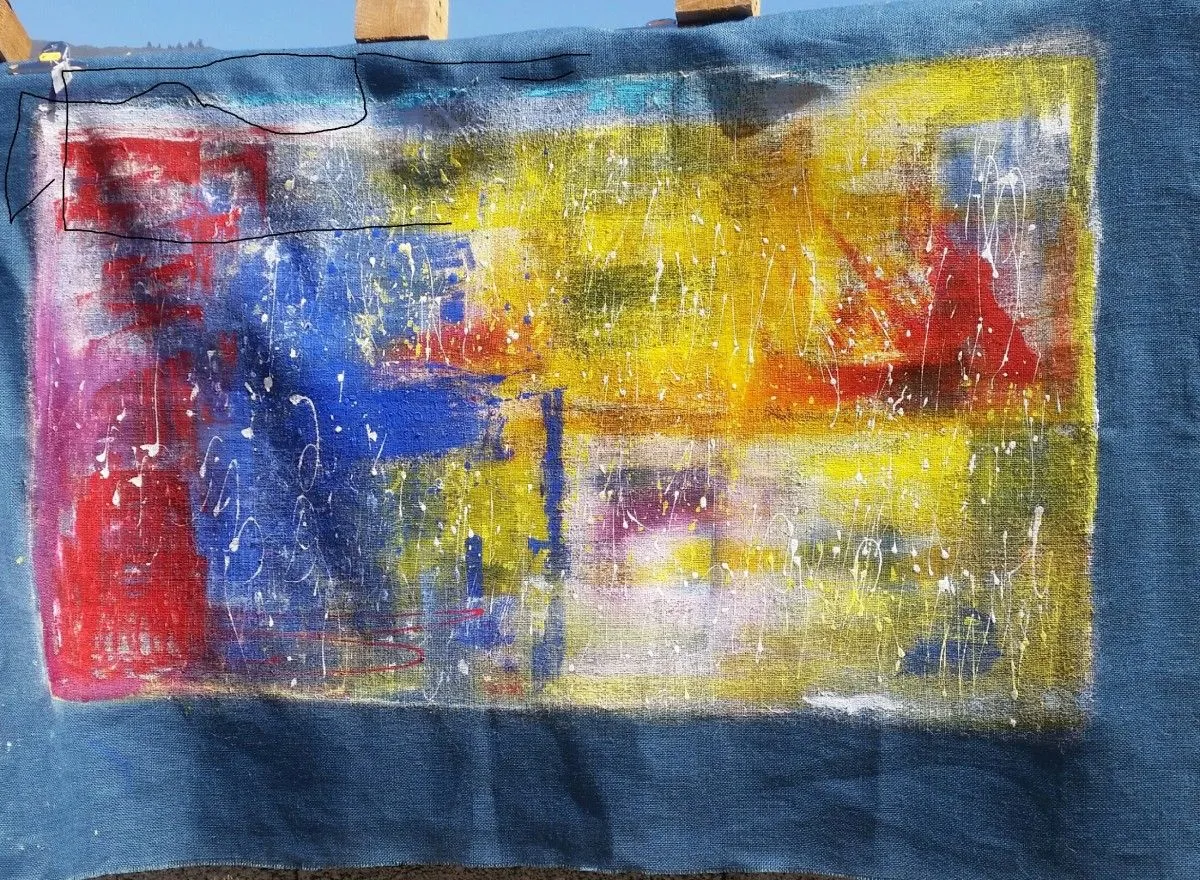 sunnyraning, artwork by Cinzia Scaringella