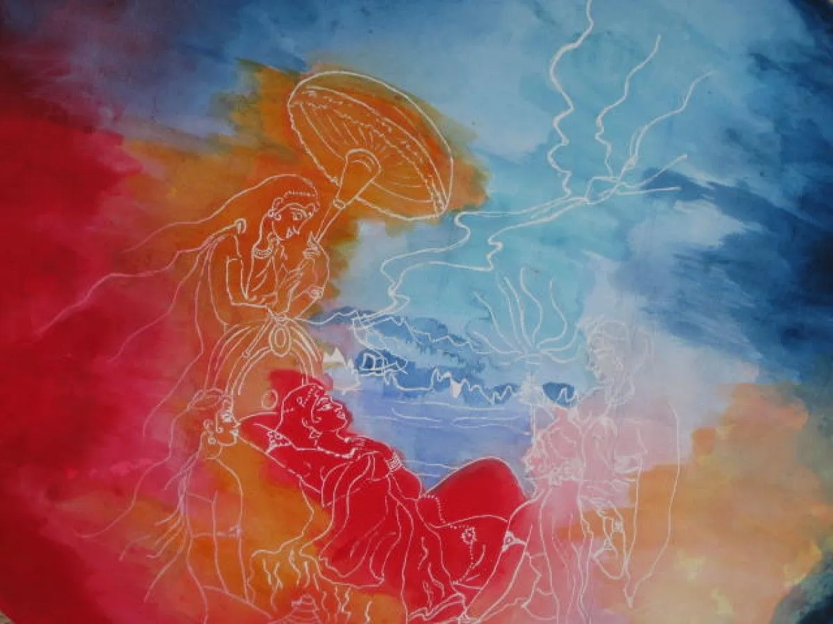 Les cinq éléments, artwork by sylviane marie nardini