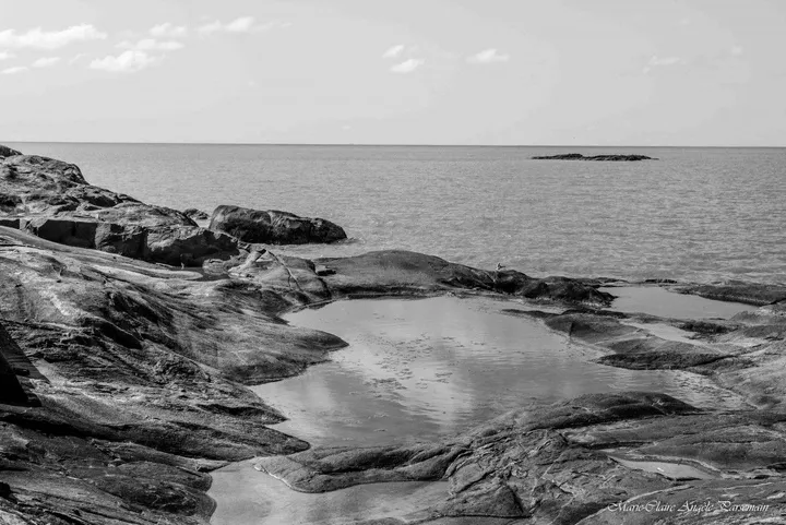 Littoral minéral, œuvre de Marie-Claire PARSEMAIN