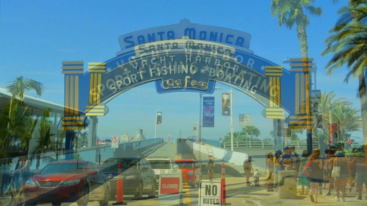 Santa Monica, Réalisation N6, œuvre de Marie Régy