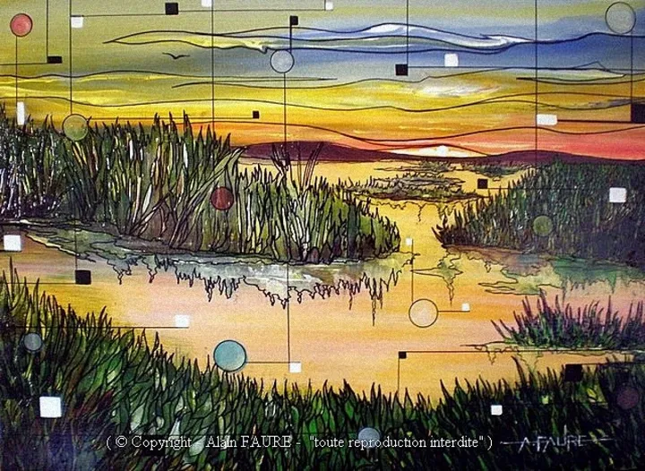 QUIETUDE DU MARAIS, œuvre de Alain FAURE