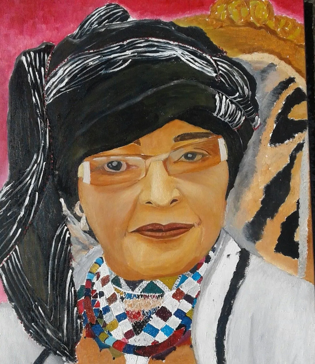 Winnie Madikizela Mandela Portrait art, artwork by Teboho Thakhisi