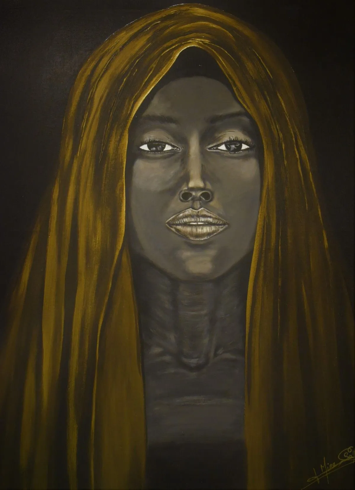 "Lumière Noire", artwork by Saouti Mina