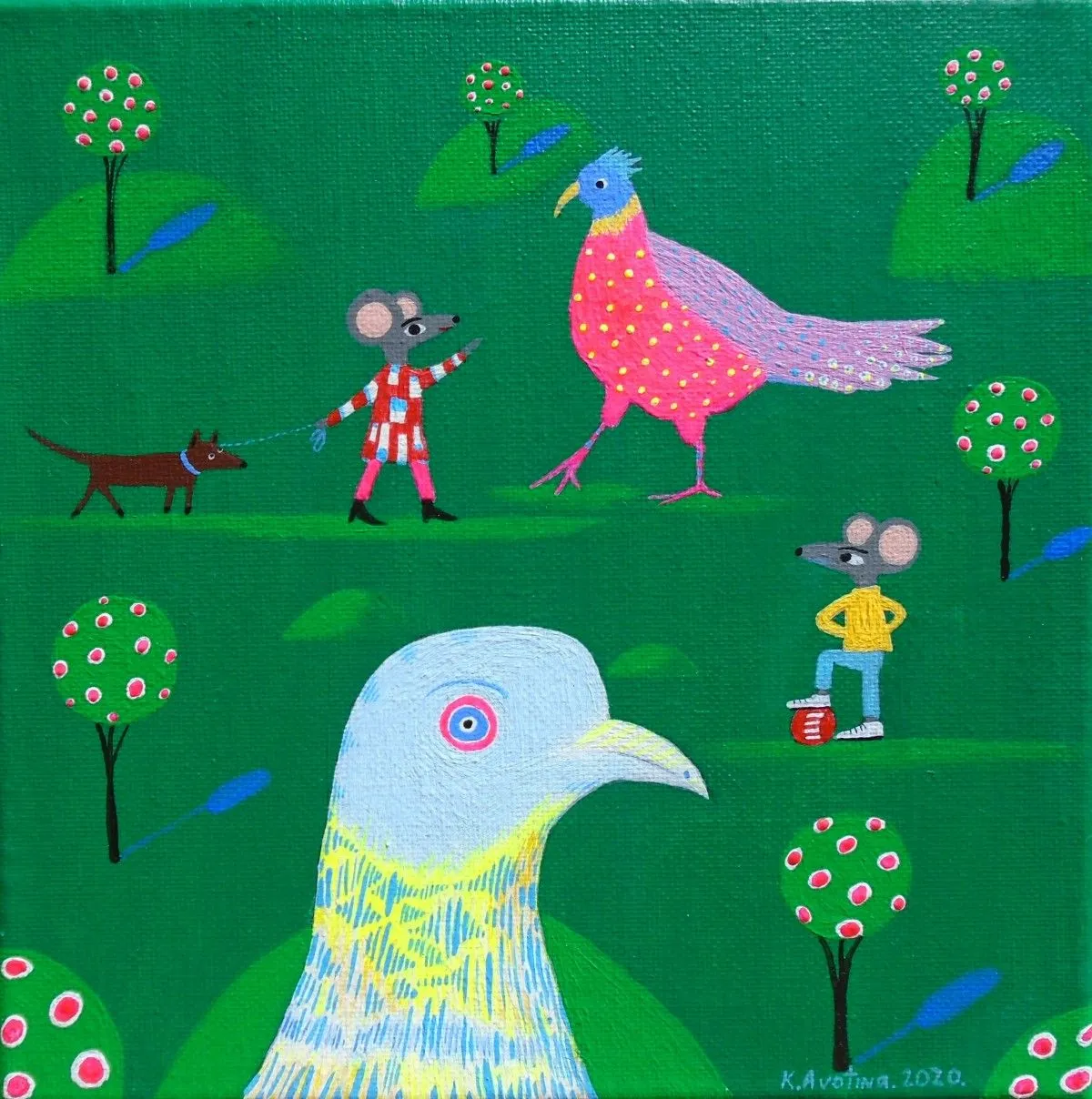 C'mon Let's Play, artwork by Katrina Avotina