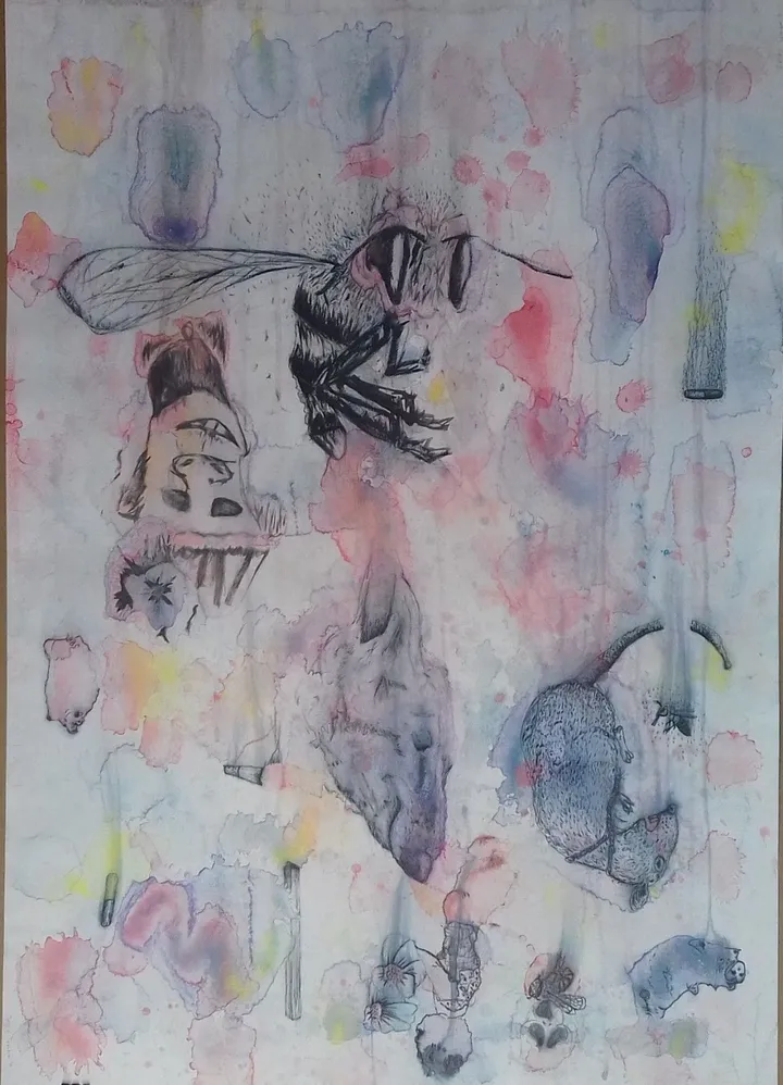 "killa bee", artwork by Sifiso Temba