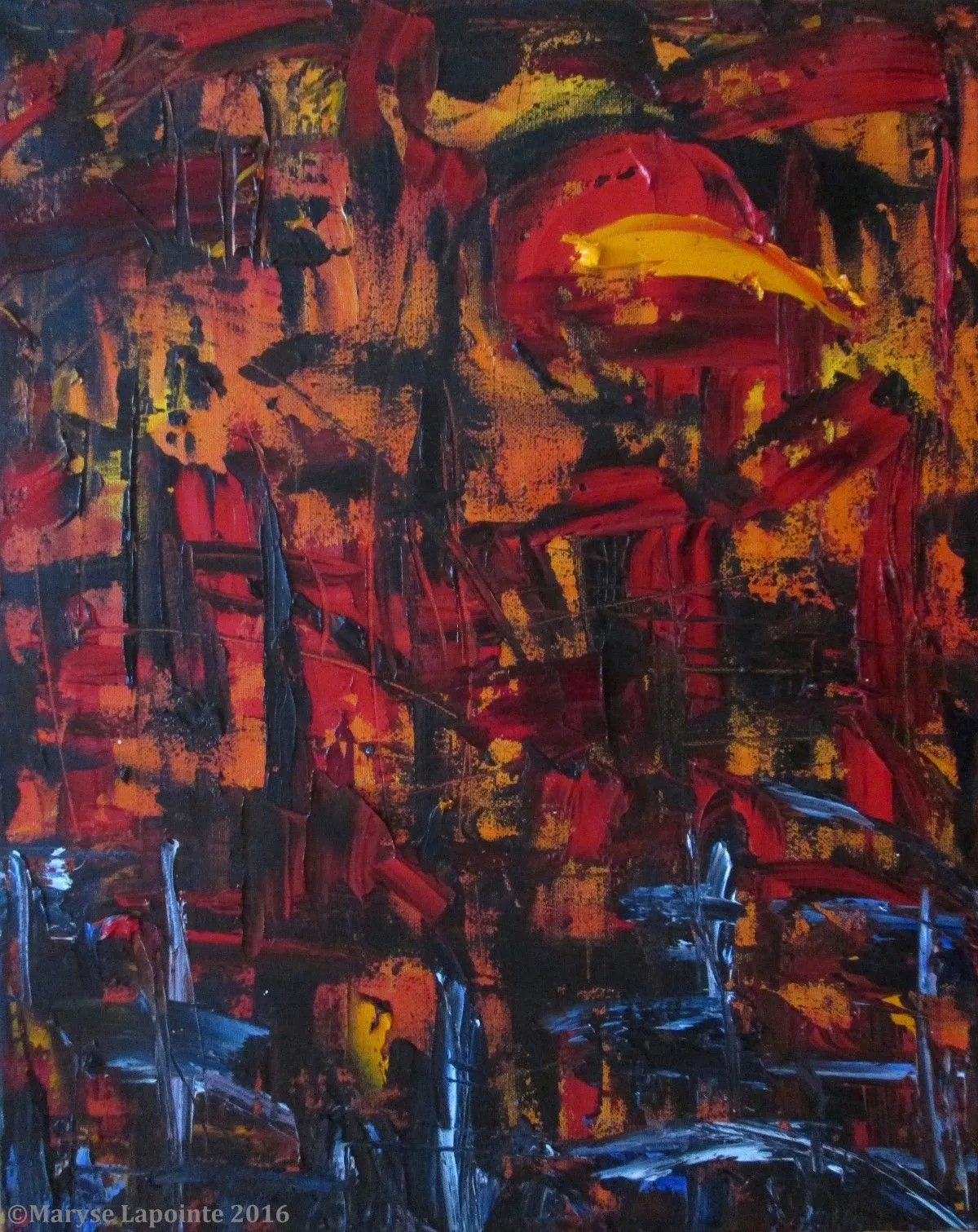 Incendie 2 / Fire 2, artwork by Maryse Lapointe