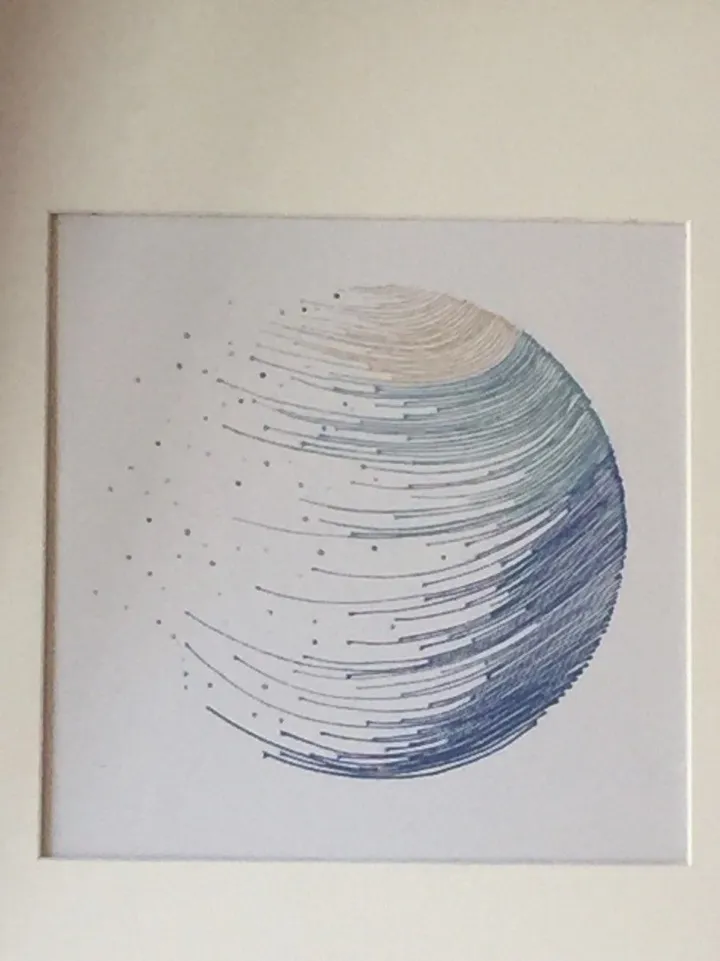 « À travers tes yeux «, artwork by Rita Vandenherrewegen