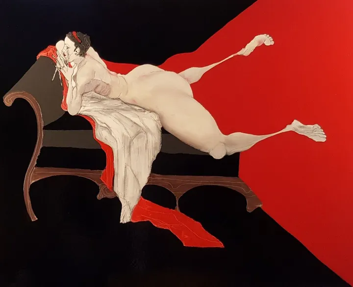 Odalisque 1752, artwork by Dominique Laude