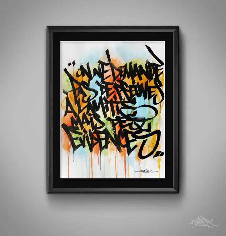 CALIGRAFITIZM#3, œuvre de David SONER