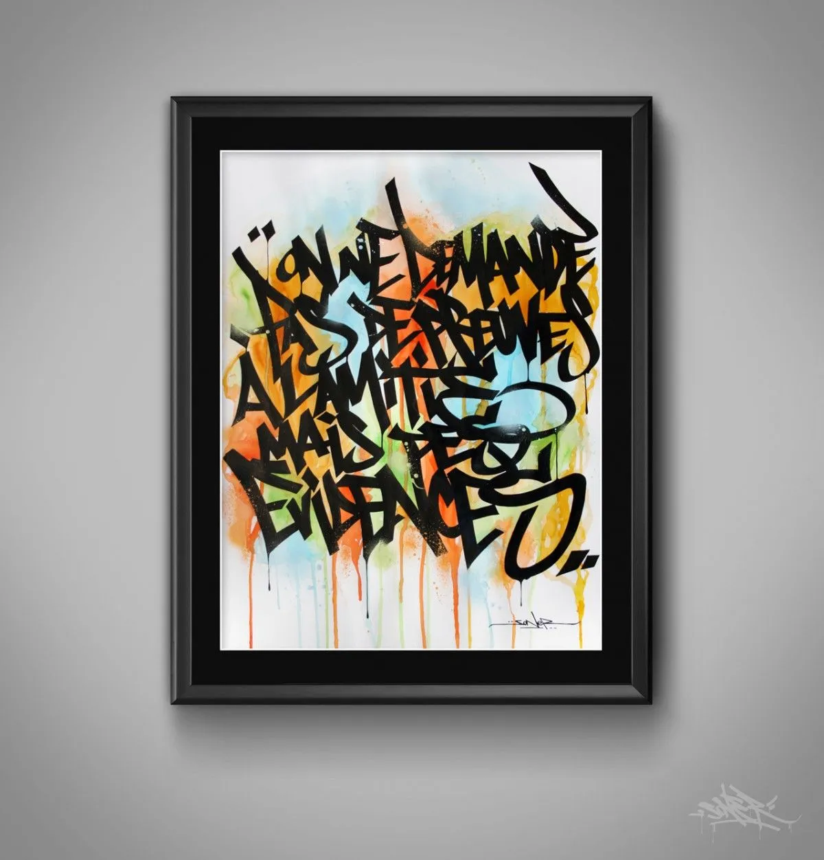CALIGRAFITIZM#3, œuvre de David SONER
