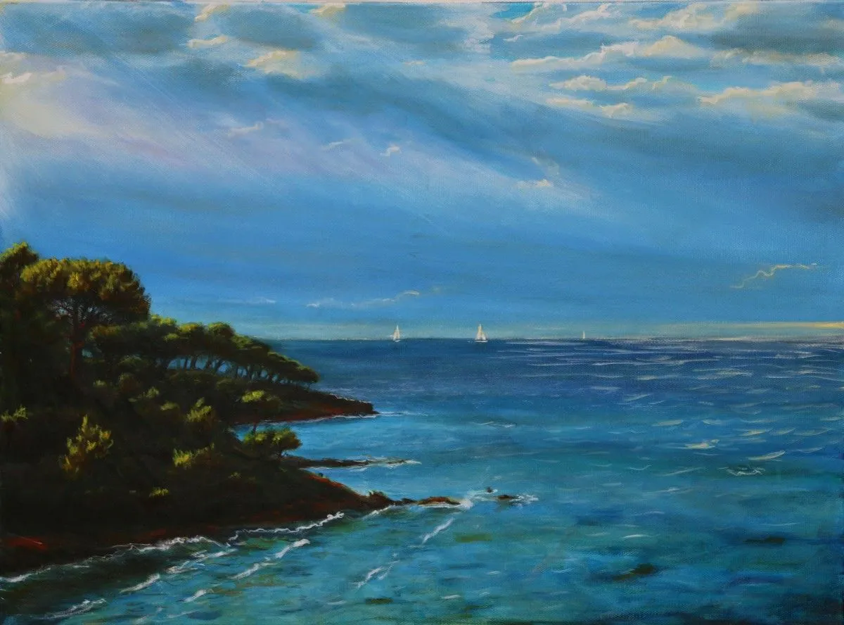 Cote d'Azur, artwork by Dmitry Semenkov