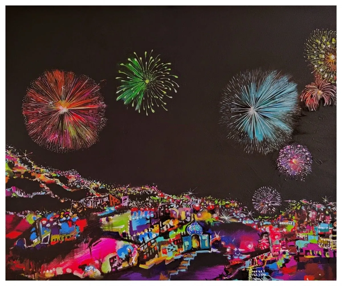 Lights of celebrations, œuvre de Richa pamnani