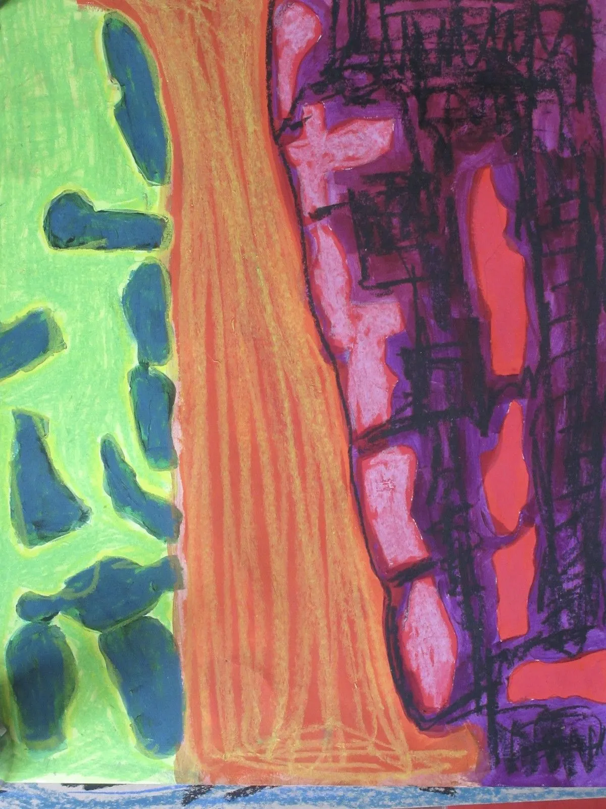 Face to face, artwork by John Molenaar