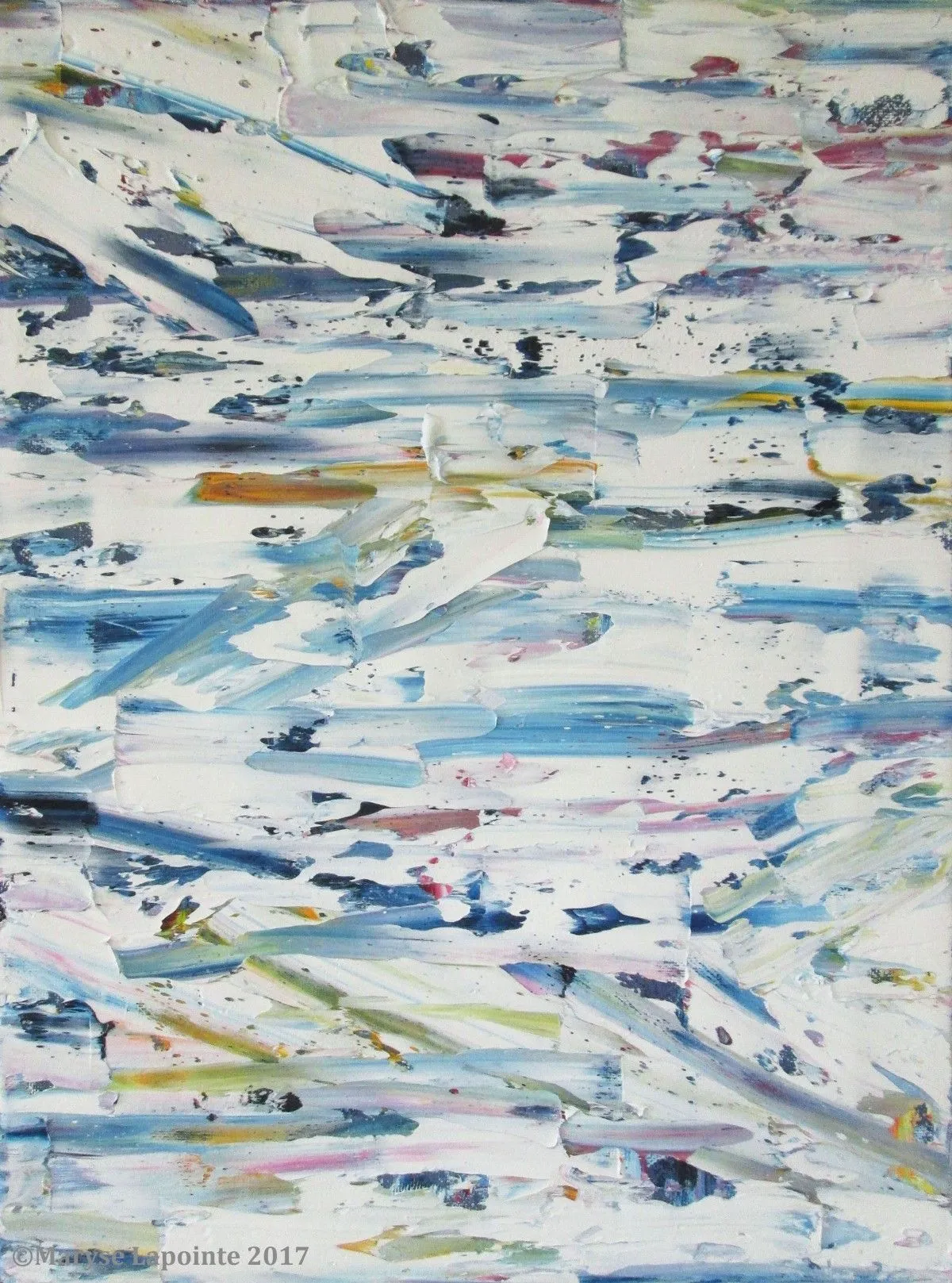 Bourrasque de neige  / Snow Gust 4 (VENDU/SOLD), artwork by Maryse Lapointe