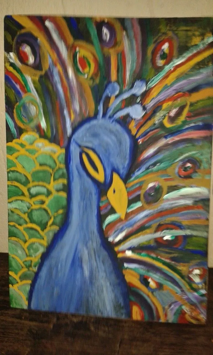 Peacock, artwork by Megan Ami Van Goethem