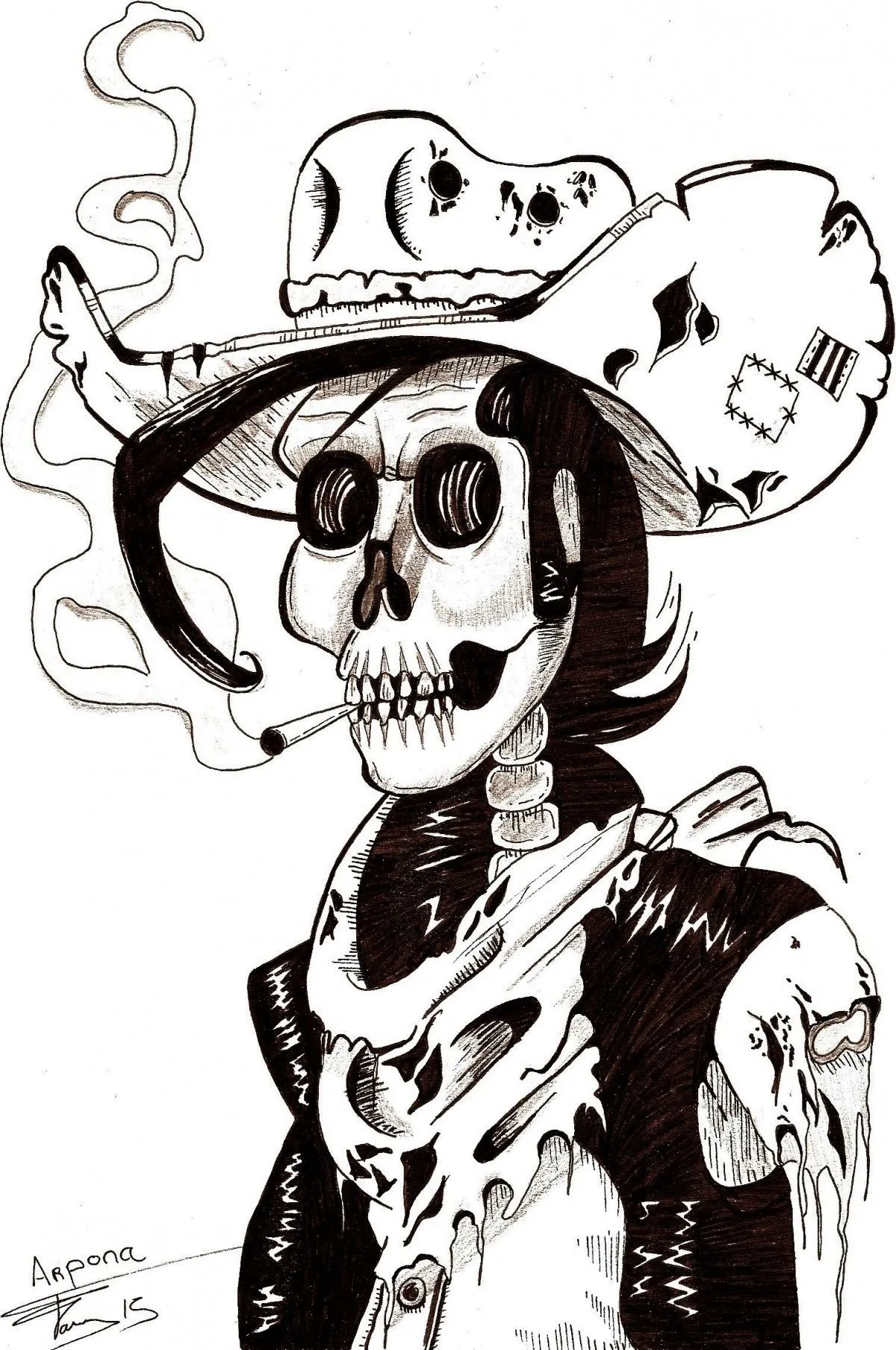 Lucky skeleton, œuvre de Fanny Valentin