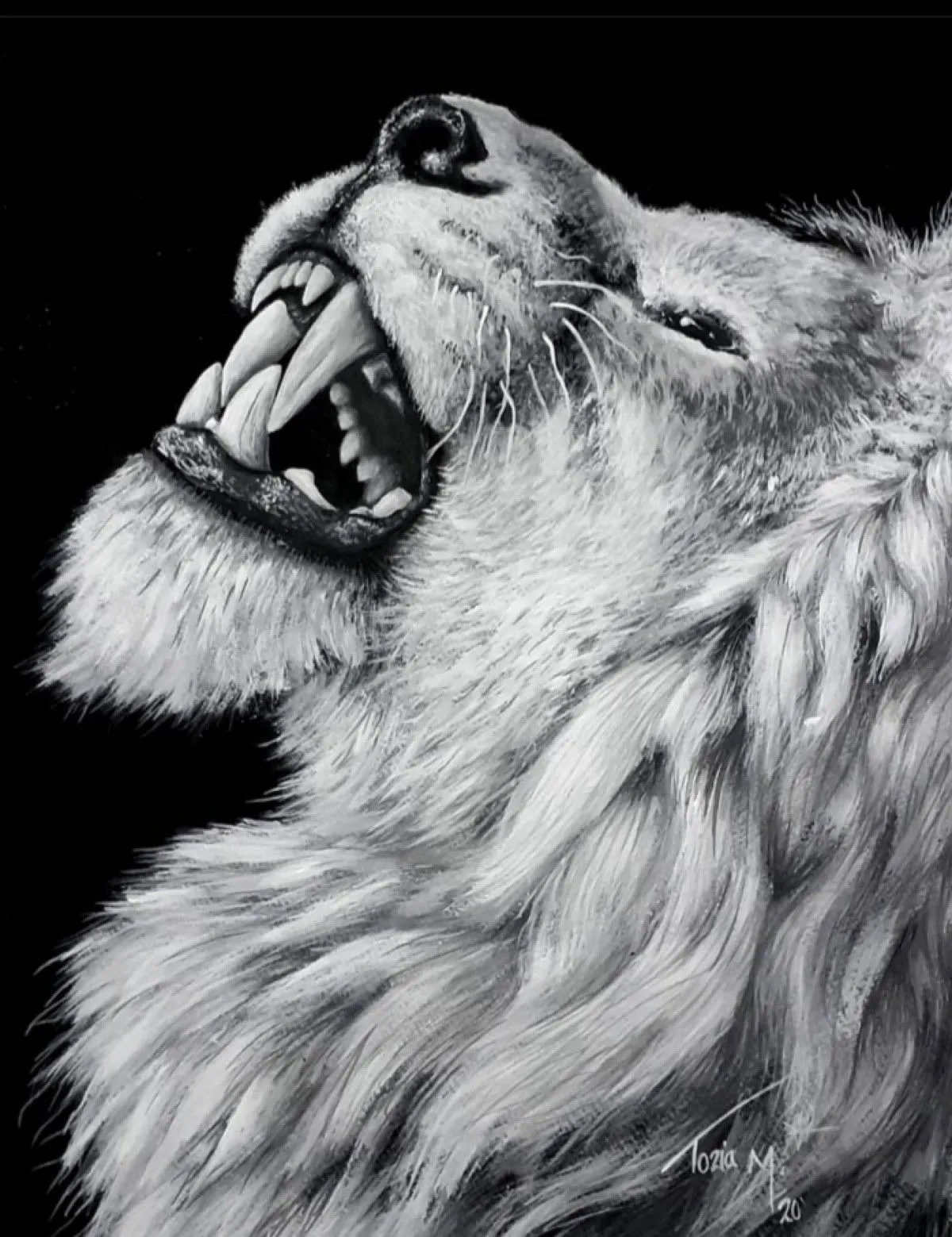 War cry, œuvre de Tozia Mutambo