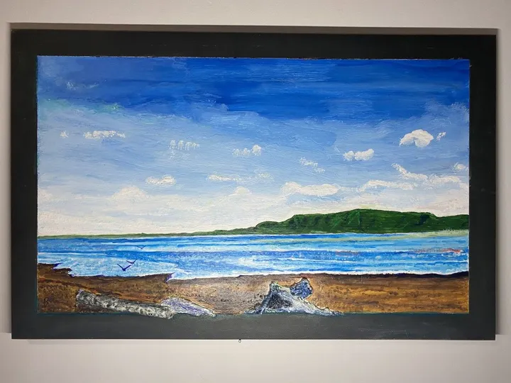 Plage de Maria, Gaspésie, artwork by Denis Roucau