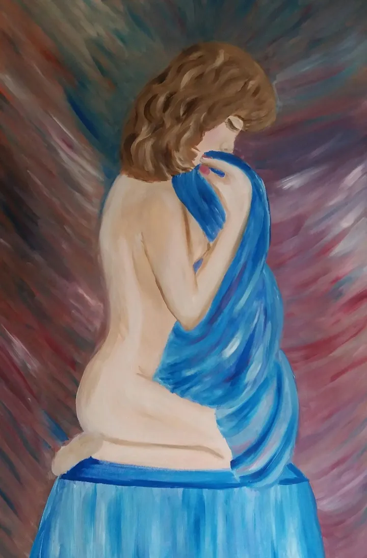 Blue satin, œuvre de Elsie Brummer
