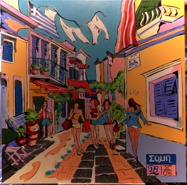 "Girls of Simy", artwork by Patrick Bergès