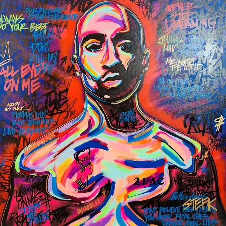 Tupac, œuvre de Stéfanie Kearns