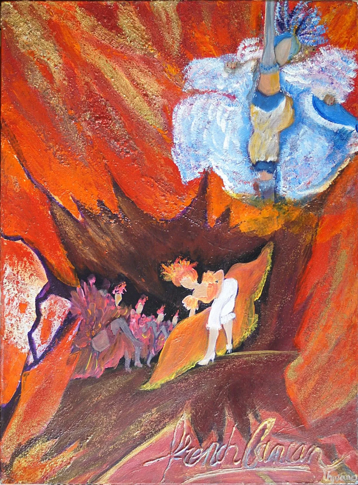 french cancan, œuvre de veronique charrel