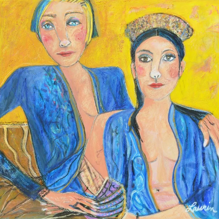 Les filles du cabaret, œuvre de Nicole Laurin