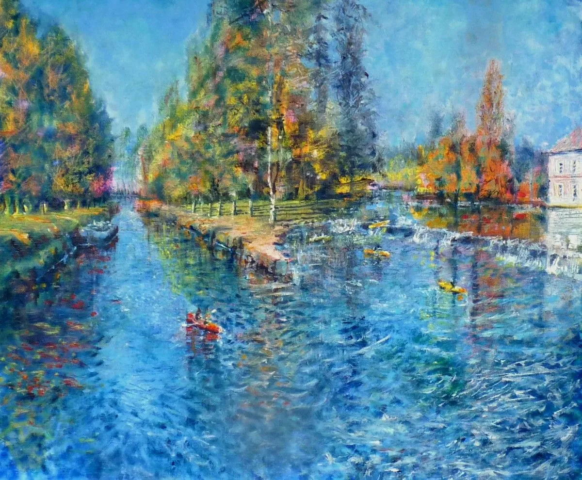 Un dimanche à Malestroit, artwork by Dany Wattier