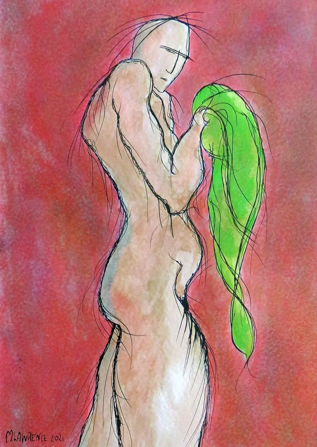 The Green Towel, œuvre de Michael Lawrence