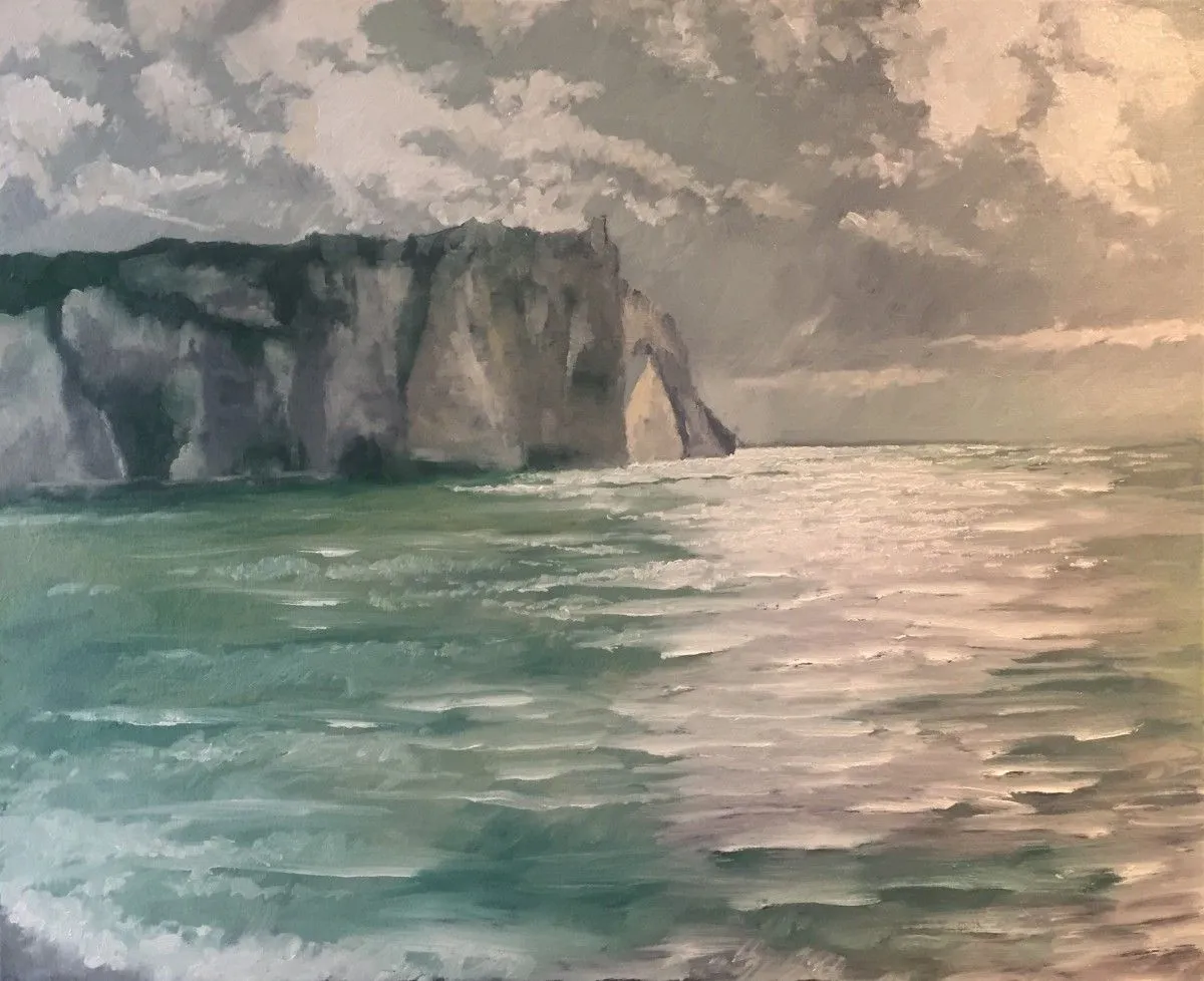 Reflets d’Etretat, artwork by Romuald Leroy