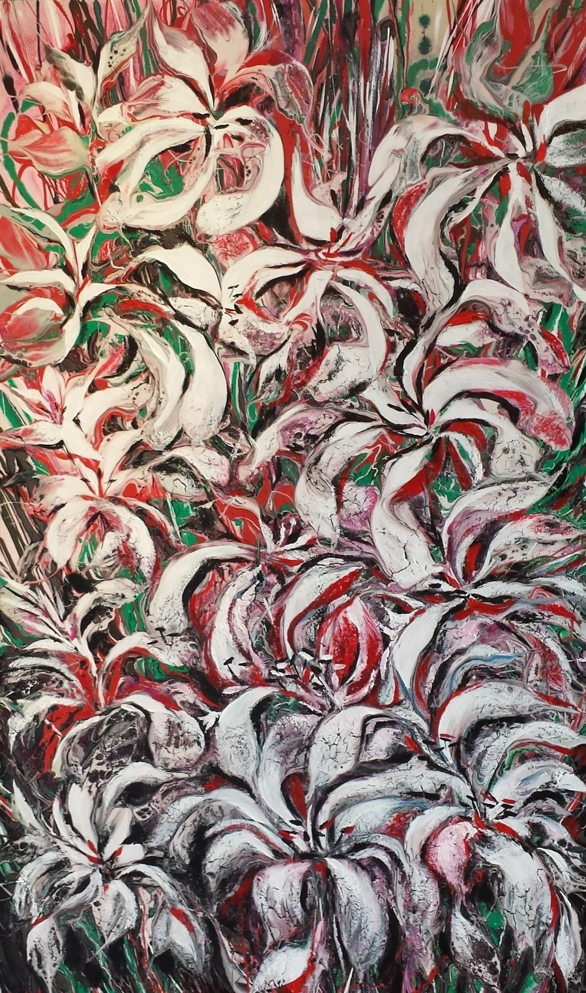 White Flowers of Rainforest, artwork by Khrystyna Kozyuk