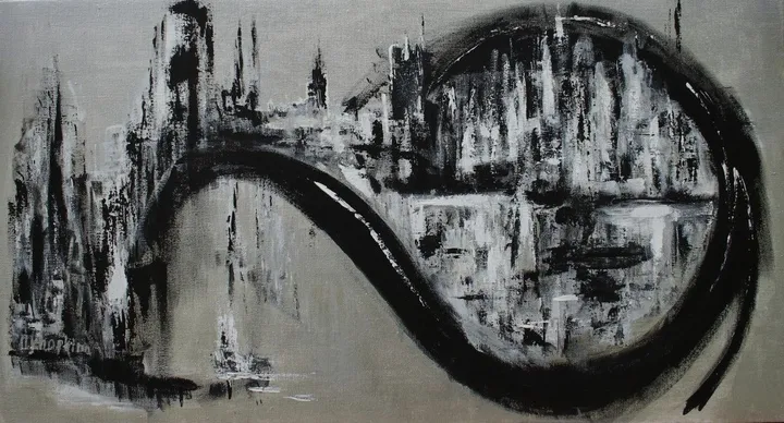 Flow #4, artwork by Oksana Okhapkina